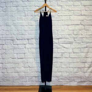 Storee Navy Blue Tapered Leg Jumpsuit
